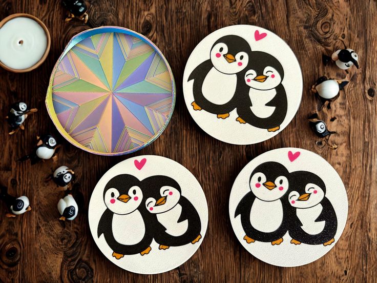 Love-Themed Coaster Set (Set of 2)