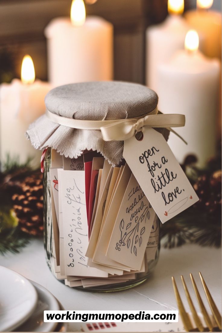 Memory Jar with Love Slips