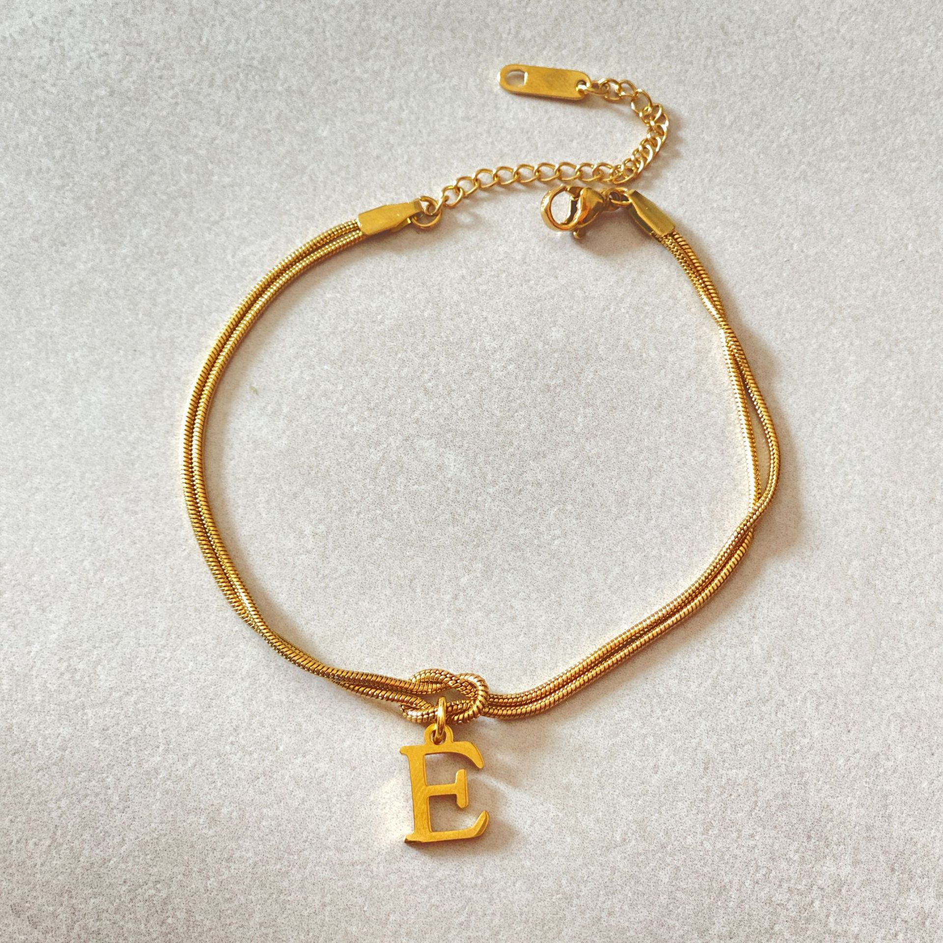New Letter A-Z Love Knot Bracelets For Couple